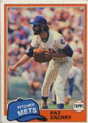 1981 Topps Baseball Cards      224     Pat Zachry
